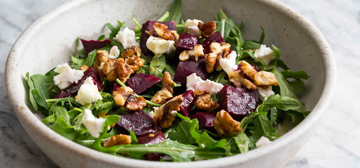 Beetroot, Walnut & Goat’s Cheese Sticky Balsamic Salad