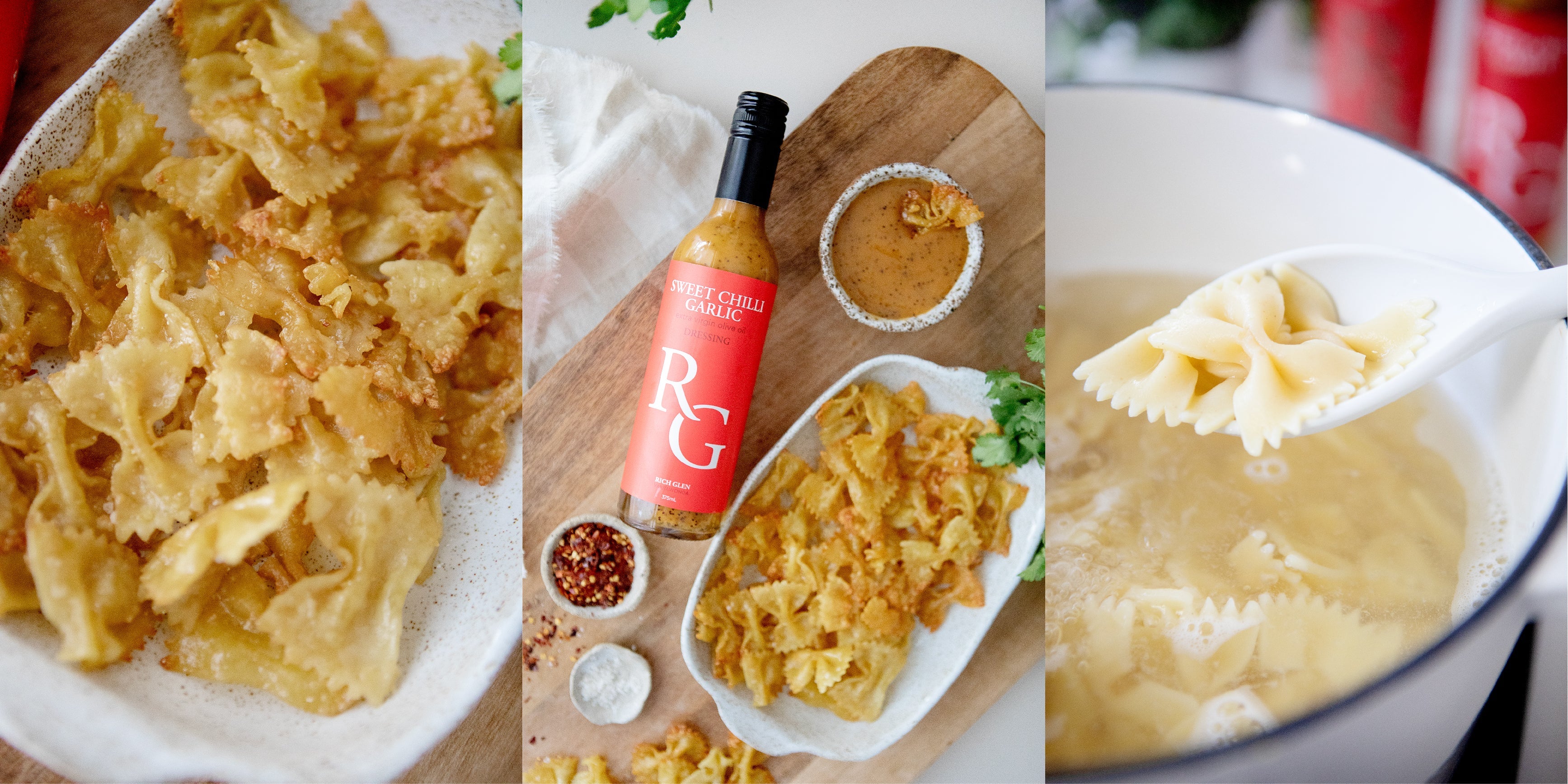 Crunchy Pasta Chips
&ndash; Rich Glen