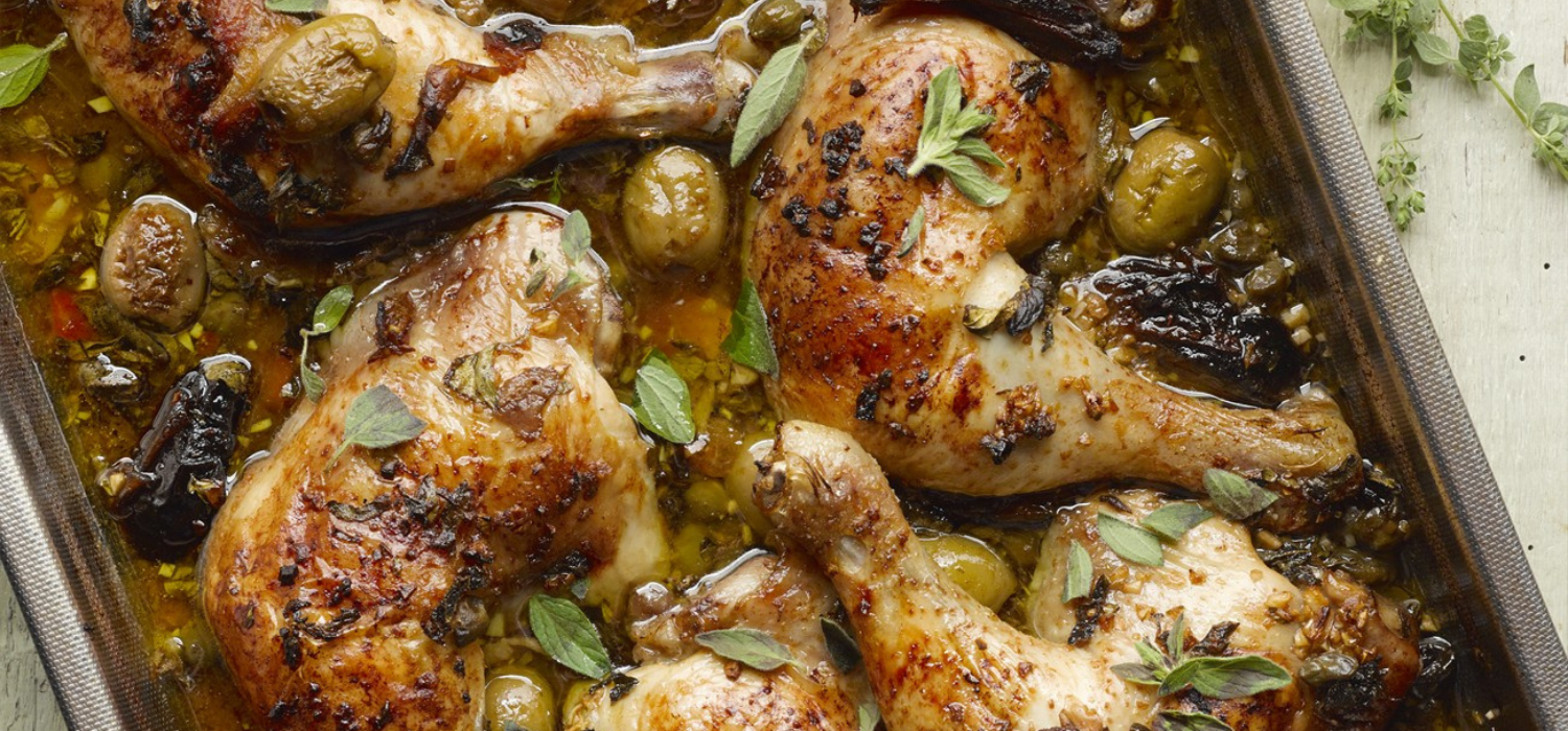 Baked Chicken Legs w/ RG Olives
&ndash; Rich Glen