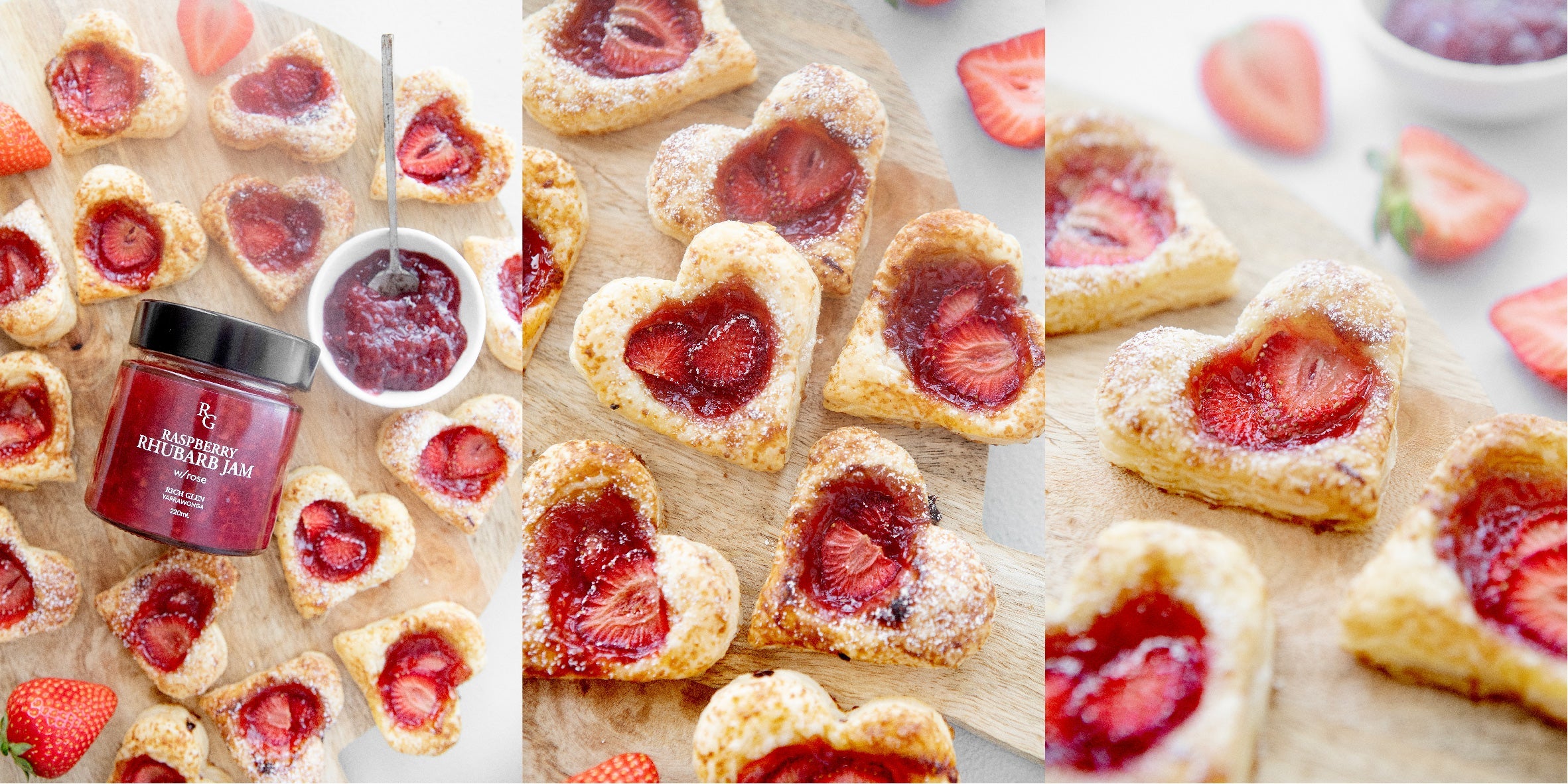 Valentines Pastry Hearts
&ndash; Rich Glen
