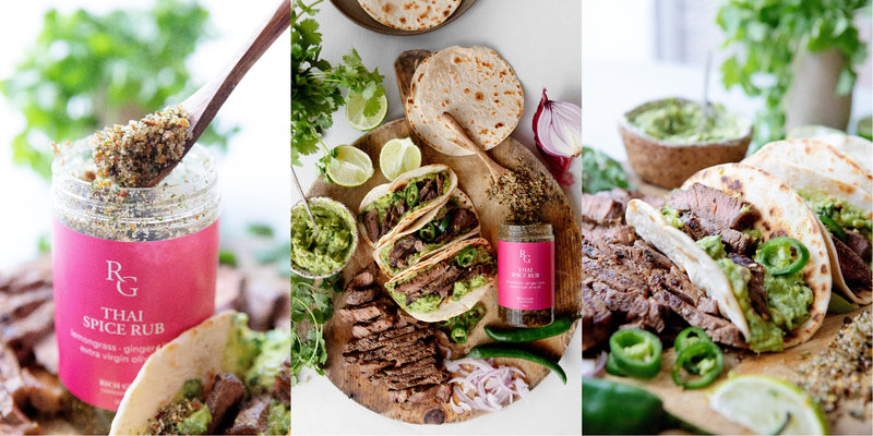 Thai Spiced Steak Tacos