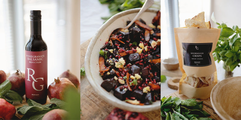 Beetroot, Pomegranate & Bacon Salad