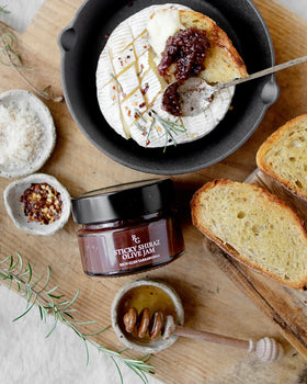 Sticky Shiraz Olive Jam