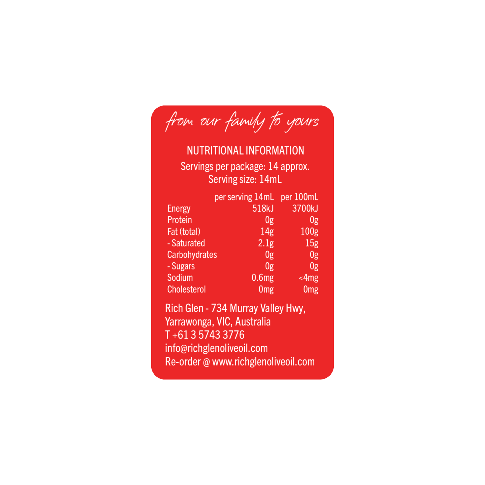 Extra Virgin Olive Oil Cask 2L