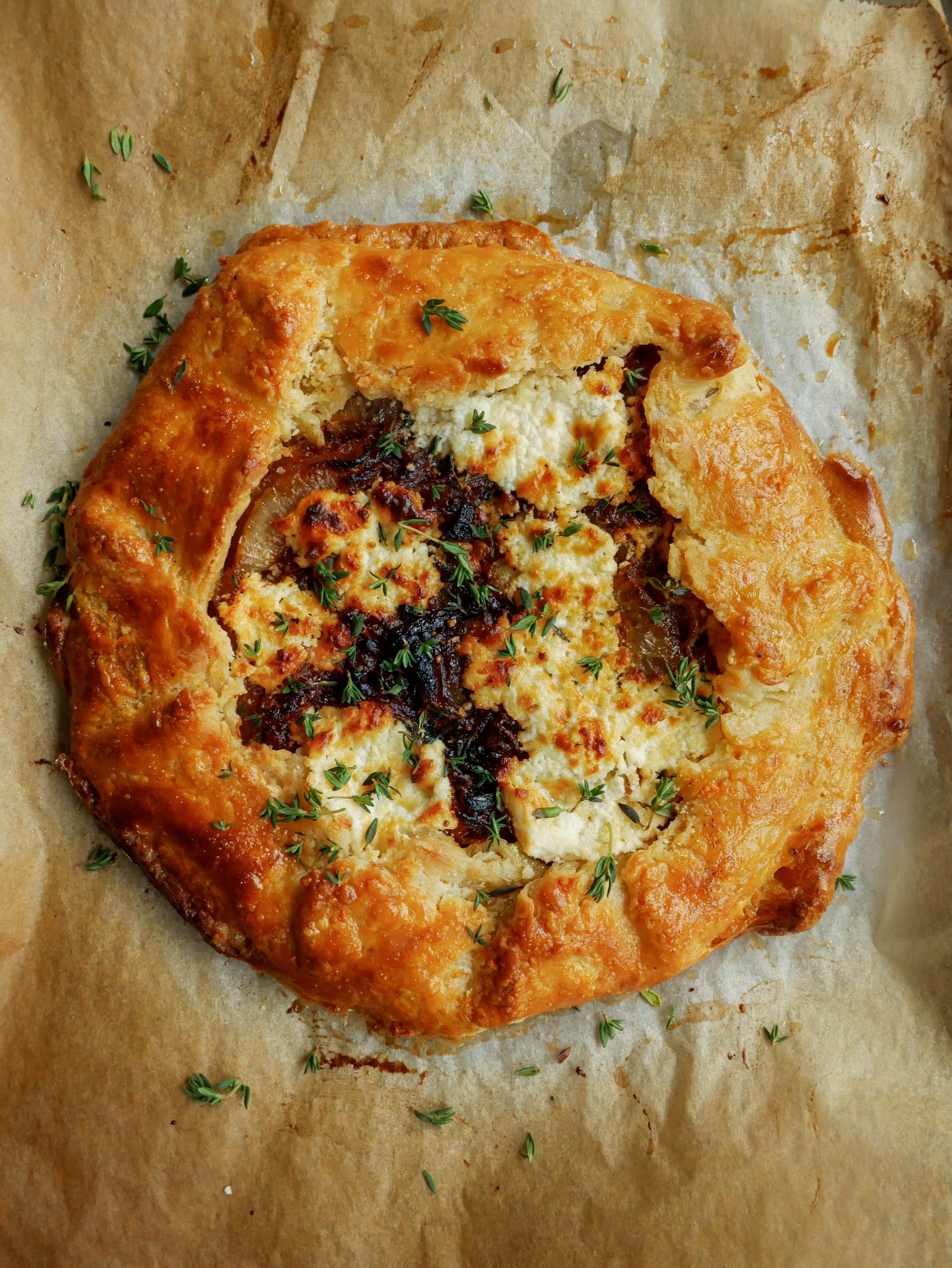 Caramelised Onion & Goats Cheese Tart