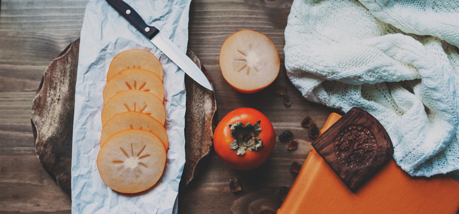Caramelised Onion w/ Blue Cheese & Persimmon