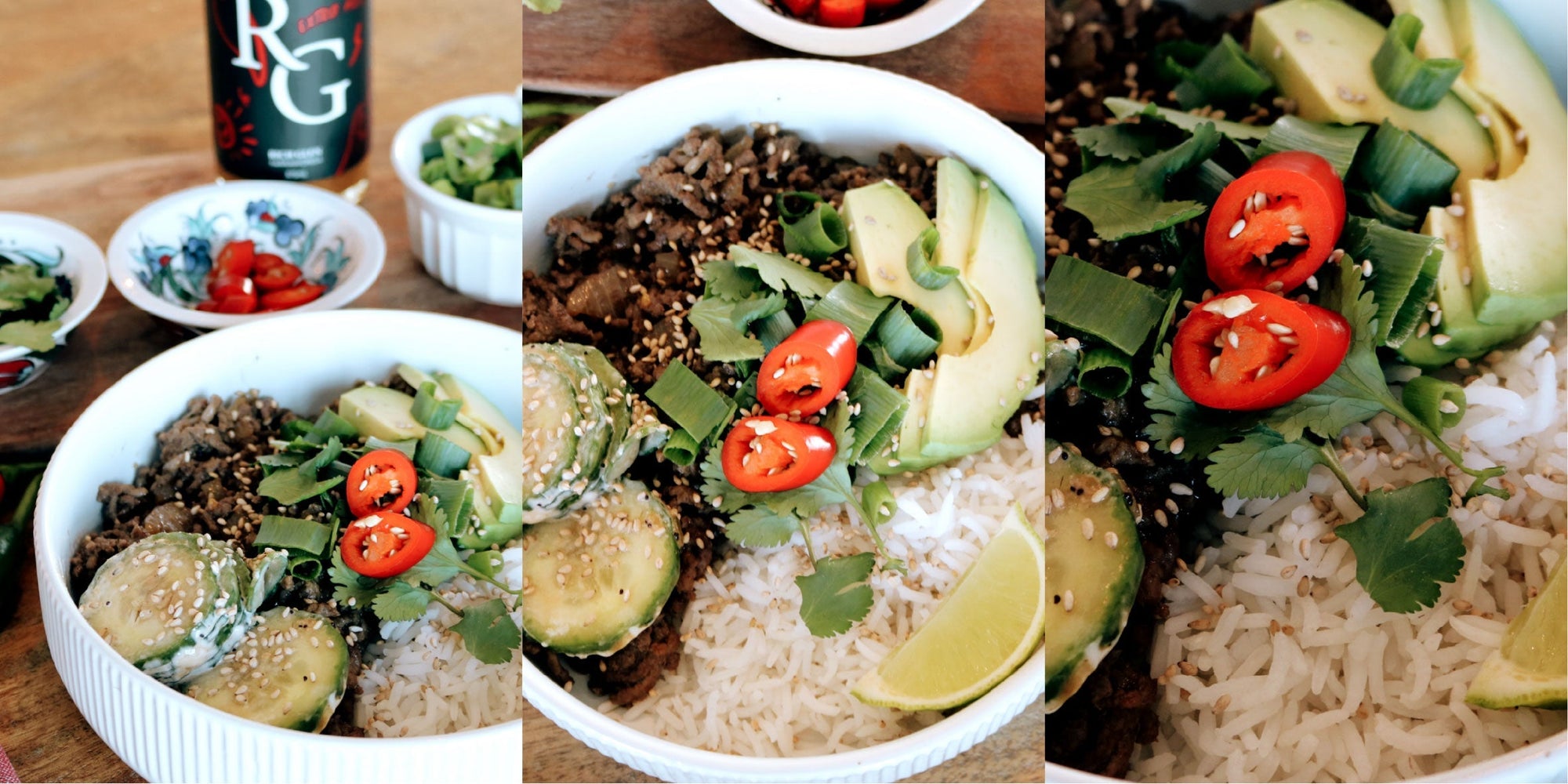 Easy Hot & Sweet Chilli Garlic Beef Bowls