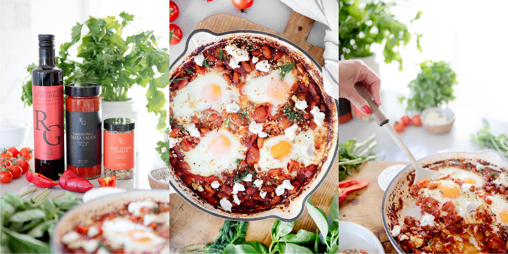 Crunchy Chilli Baked Eggs