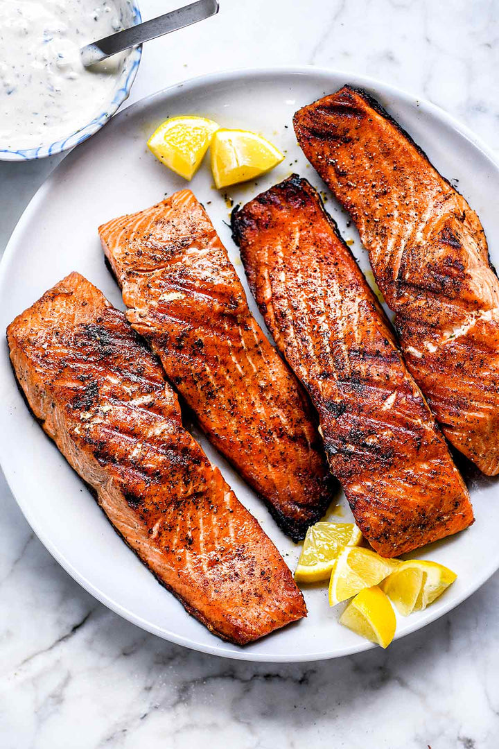 Grilled Salmon with Zesty Lemon Marinade