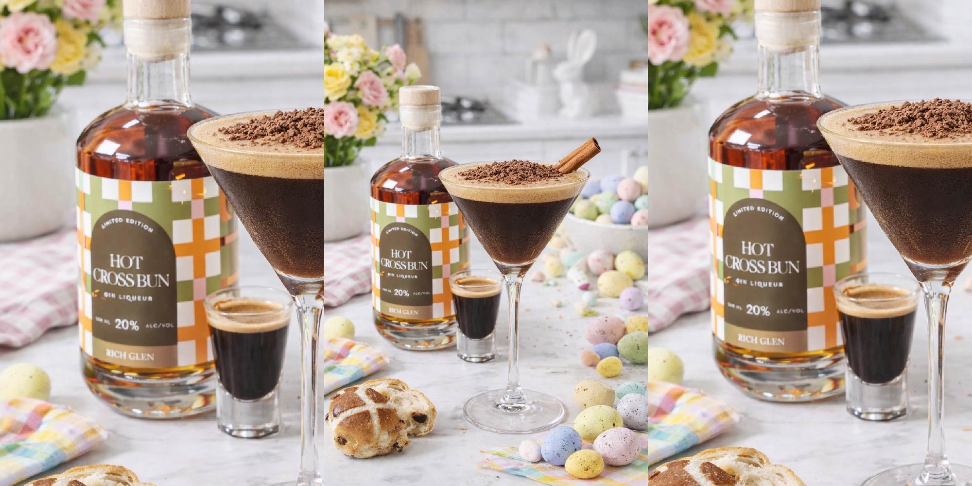 Hot Cross Bun Martini Cocktail