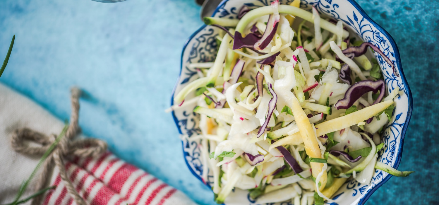 Mango Salad w/ Verjus, Ginger & Vietnamese Mint