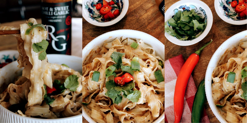 5 Minute Hot & Sweet Chilli Garlic Noodles