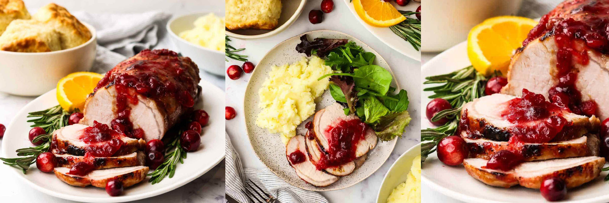 Pork Belly w/ Christmas Cranberry Sauce