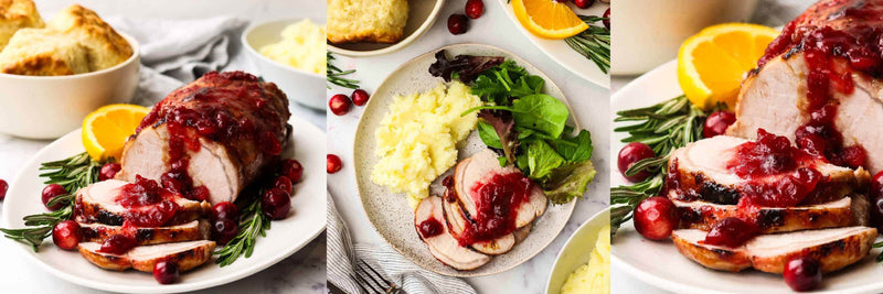 Pork Belly w/ Christmas Cranberry Sauce