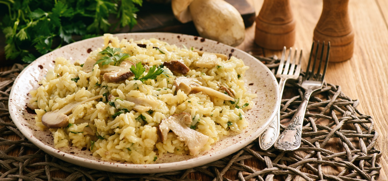 Creamy Mushroom and Spinach Risotto