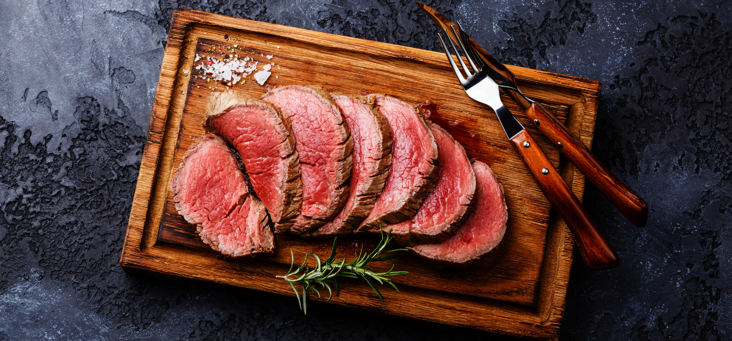 Slow Cooked Beef Fillet w/ Zesty Citrus Salad