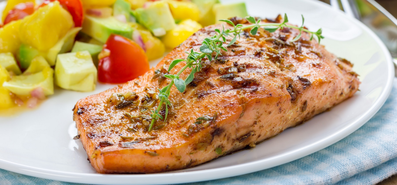 Salmon With Tomato, Basil With Garlic Aioli