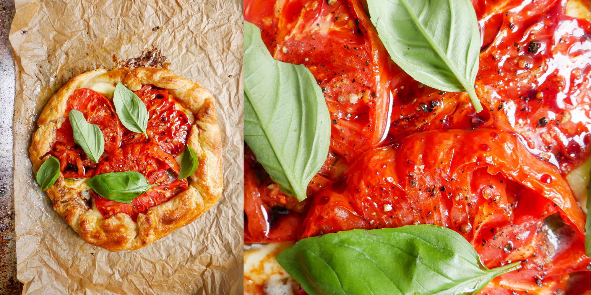 Tomato, Mozzarella & Basil Galette