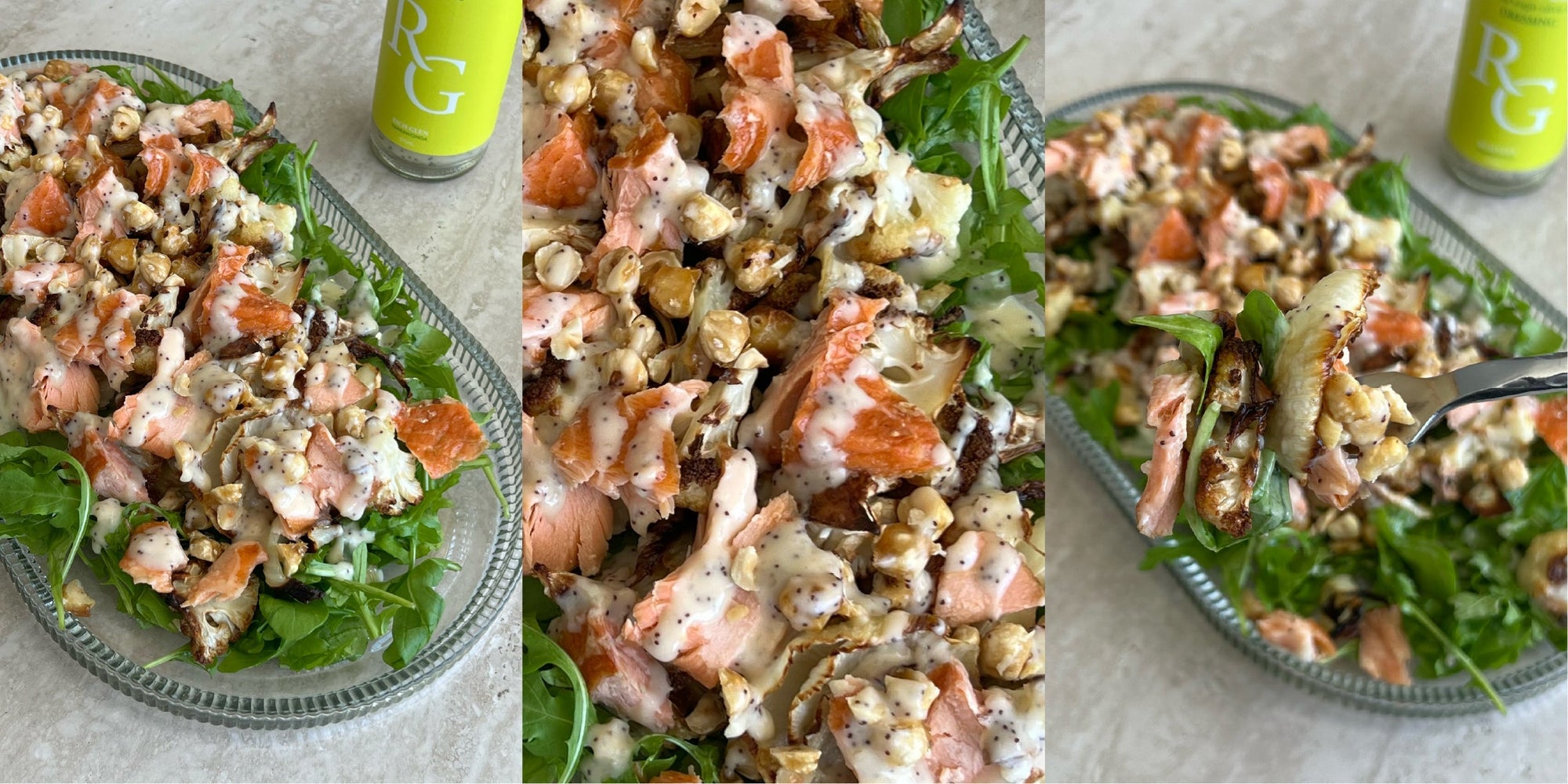 Hot Smoked Salmon & Roasted Cauliflower Salad