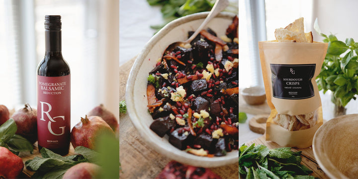 Beetroot, Pomegranate & Bacon Salad