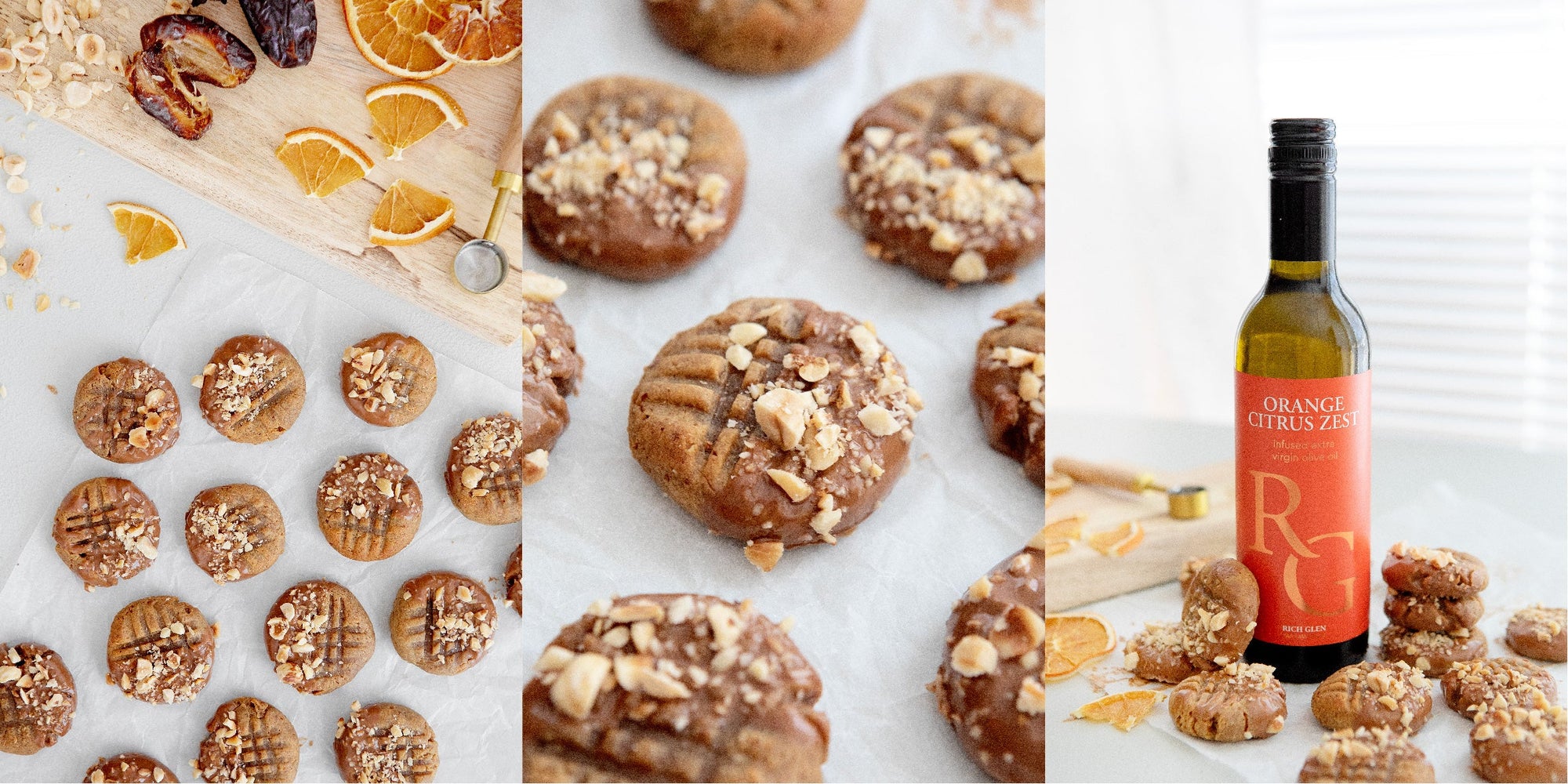 Choc Orange Hazelnut Cookies
