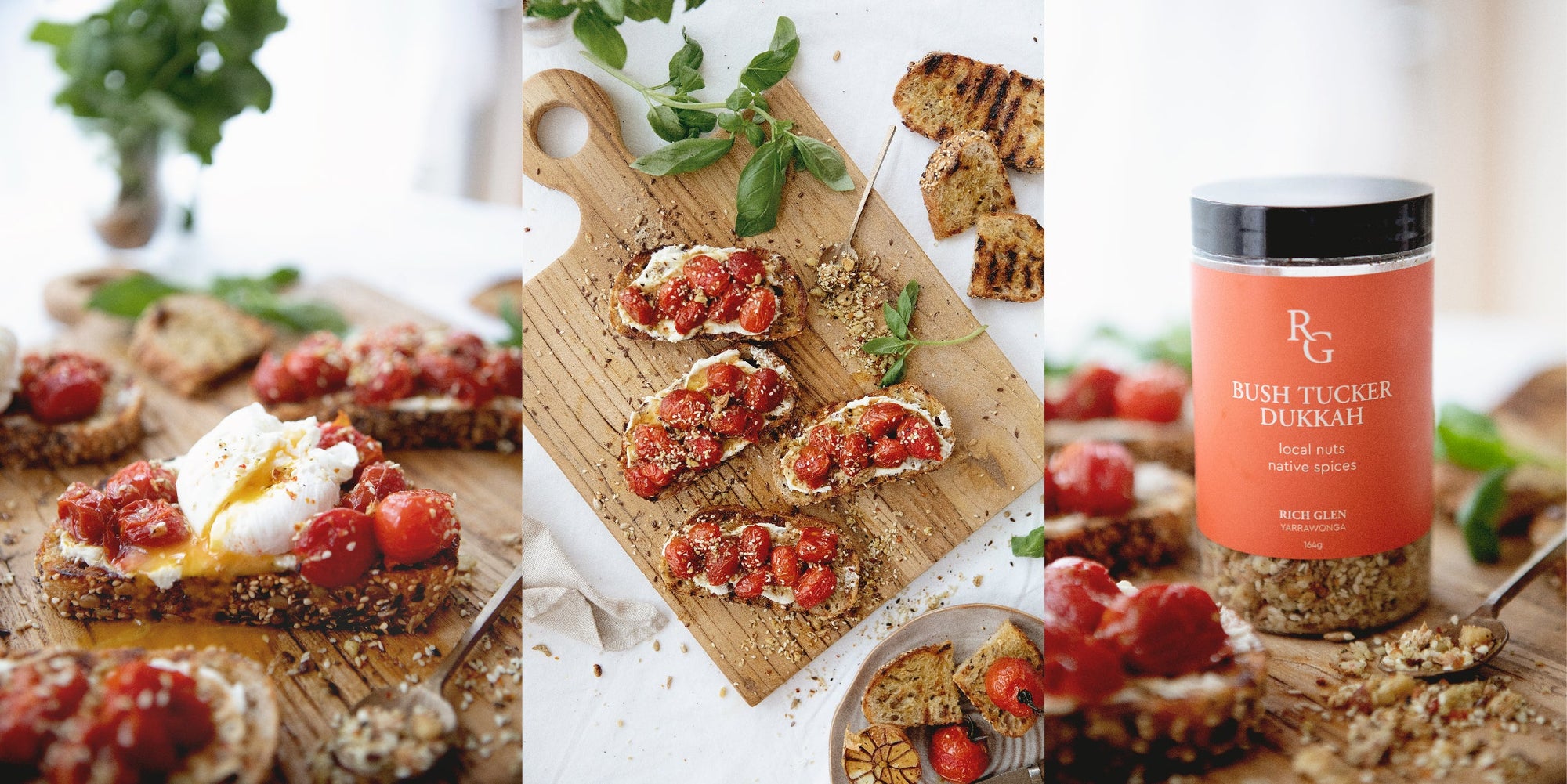 Balsamic Roasted Tomatoes, Dukkah & Poached Egg