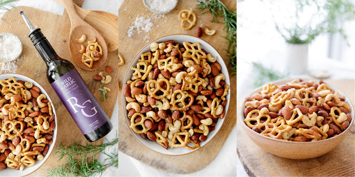 Christmas Garlic & Rosemary Nut Mix