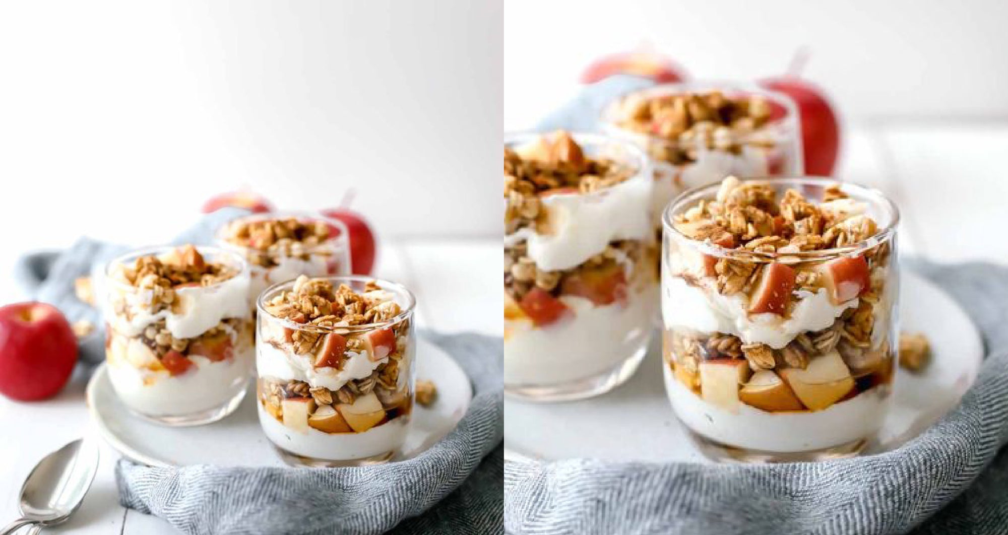 Overnight Apple Granola Parfait