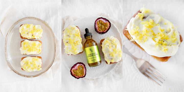 Mini Passionfruit Loaf Cakes