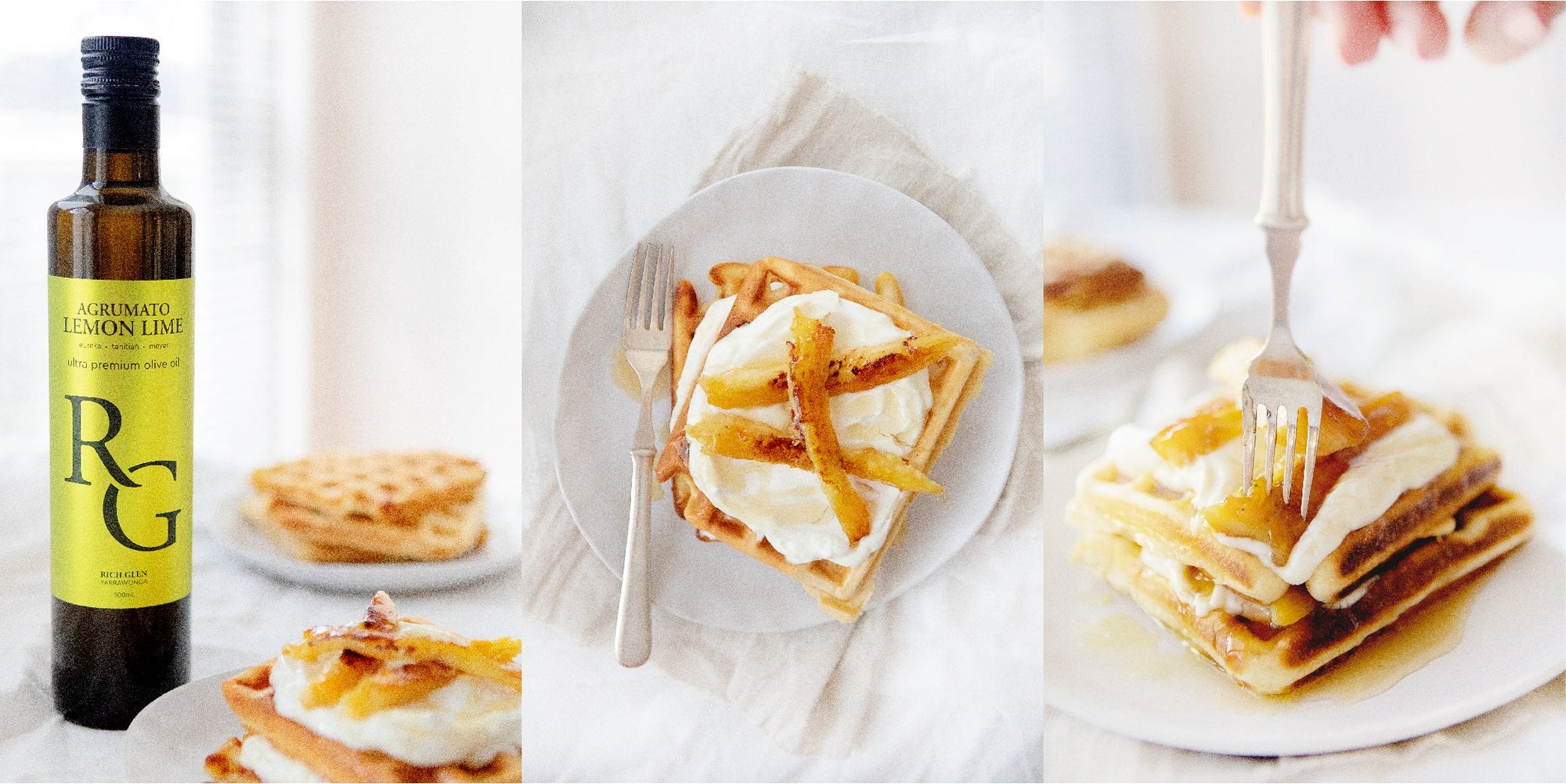 Citrus & Banana Waffles