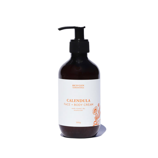 Rich Glen | Calendula Face + Body Cream 300g | For Sensitive Skin