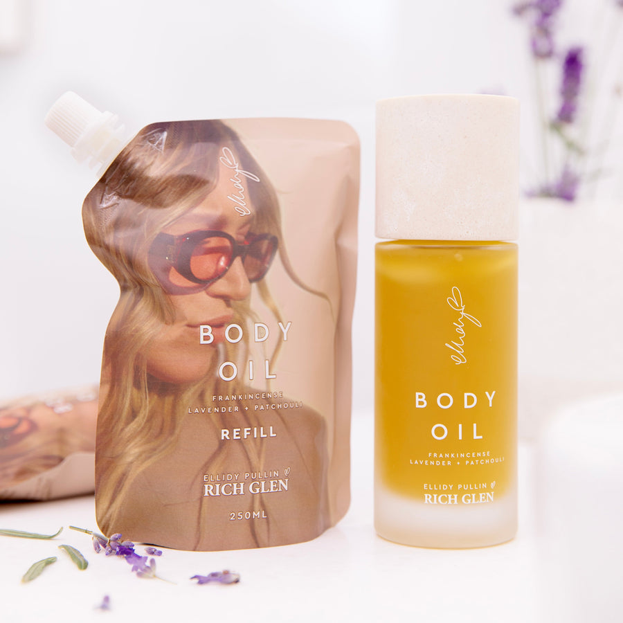 Ellidy Body Oil Refill Pouch