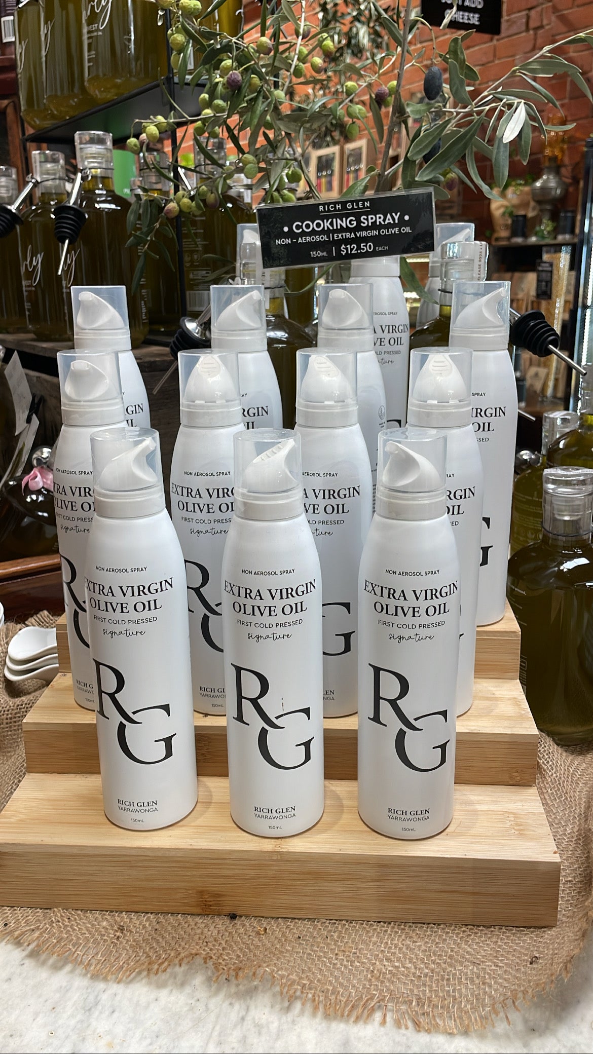 Rich Glen | Non-Aerosol Extra Virgin Olive Oil Cooking Spray