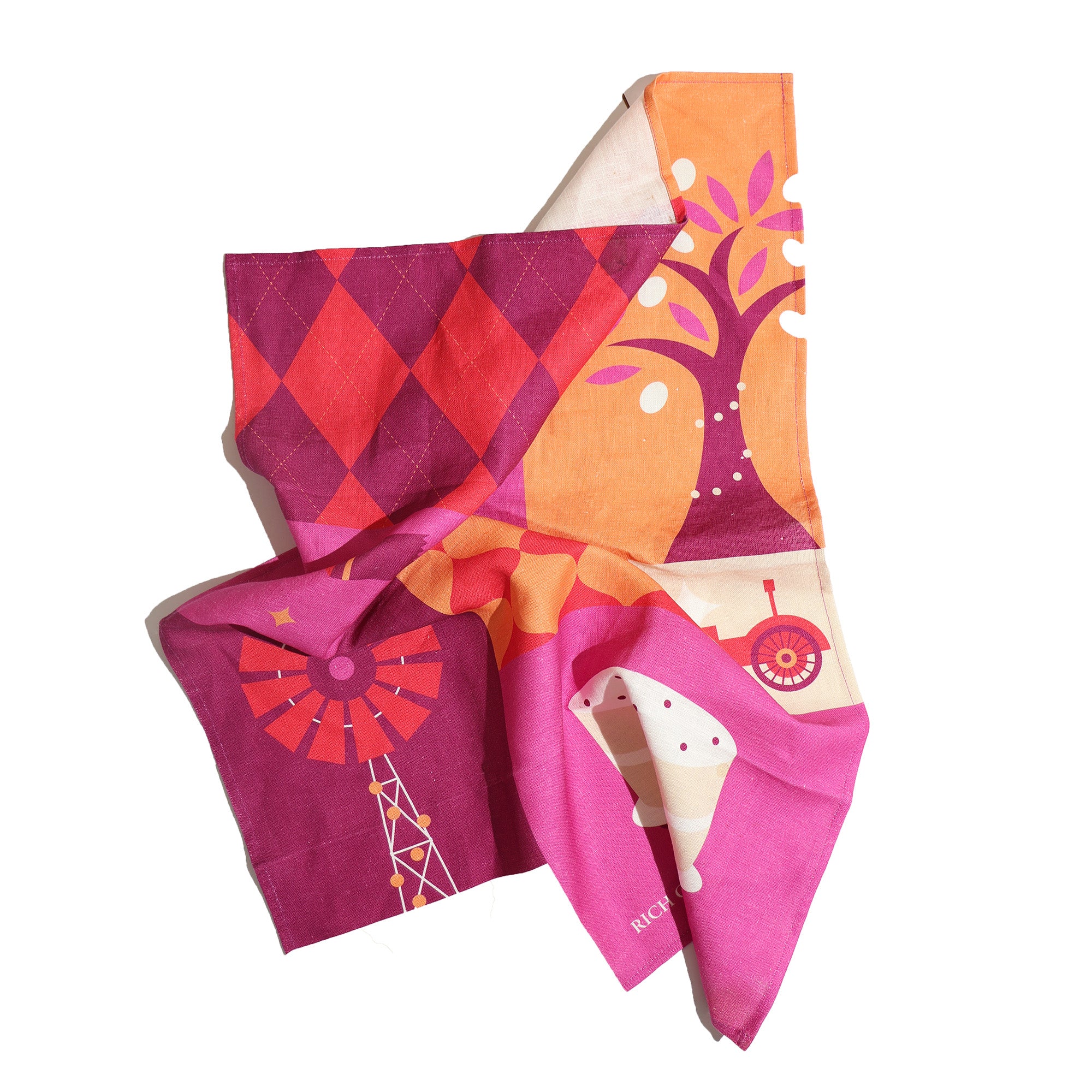 Christmas  Linen Tea Towel *Pre Order*