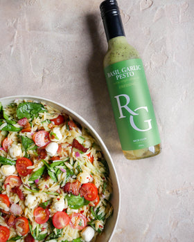 Basil Garlic Pesto Dressing